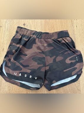 ASRV Brown and Black Camo High Quality Athletic Shorts